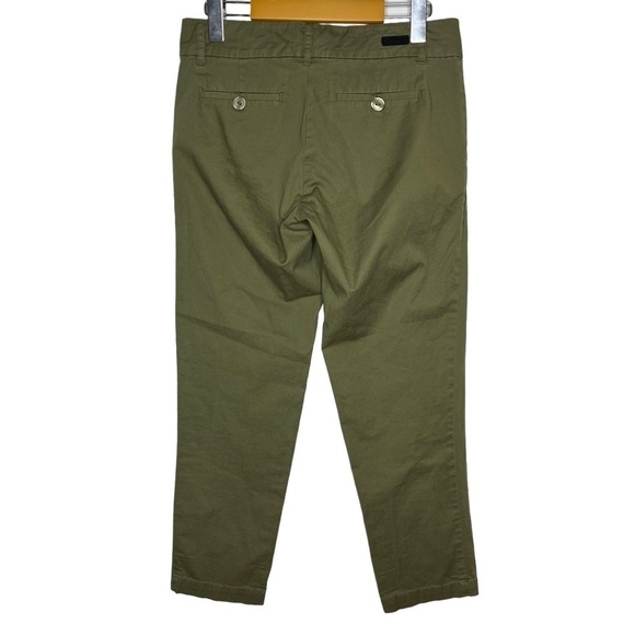 KUT From The Cloth Taylor Crop Trouser Utility Cotton Green - Picture 2 of 12